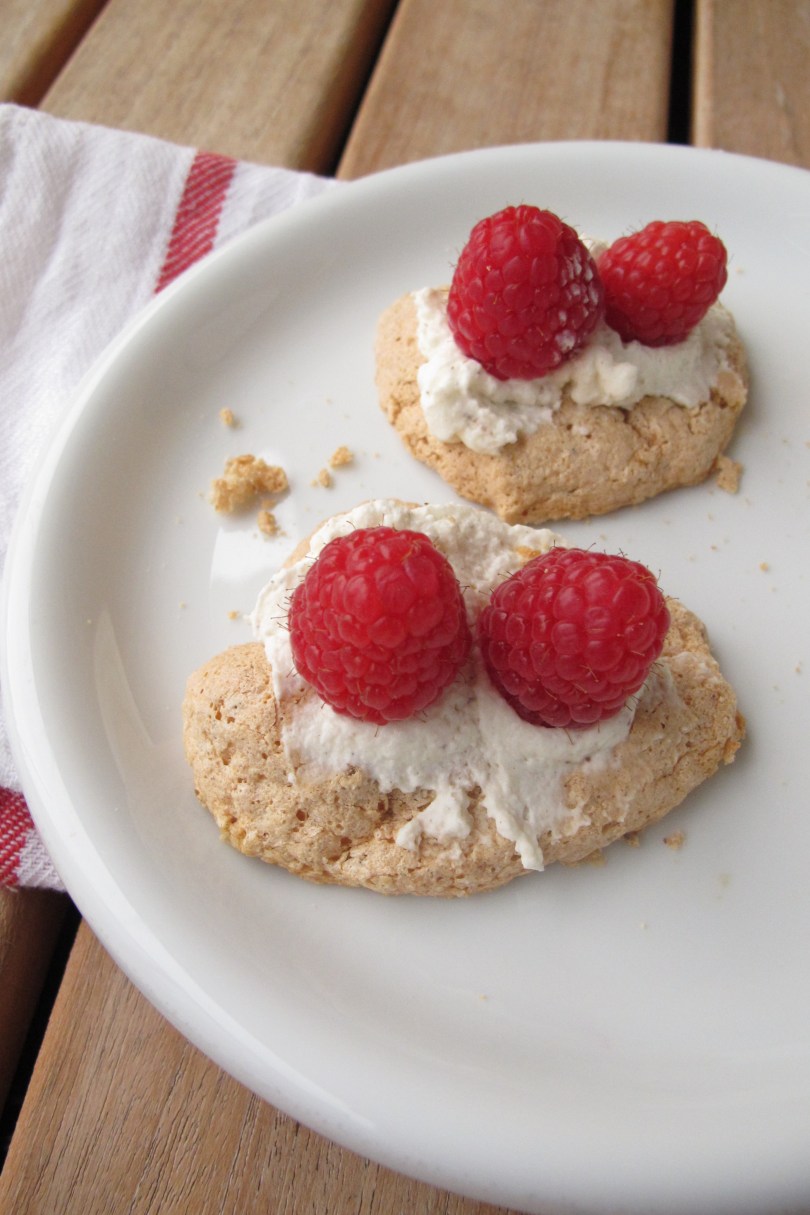 IMG_4419 Haselnuss-Meringe mit Himbeerschlag