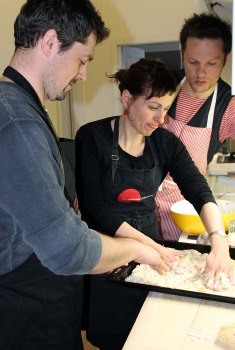 Teig auf das Blech_Gib Bianca Futter