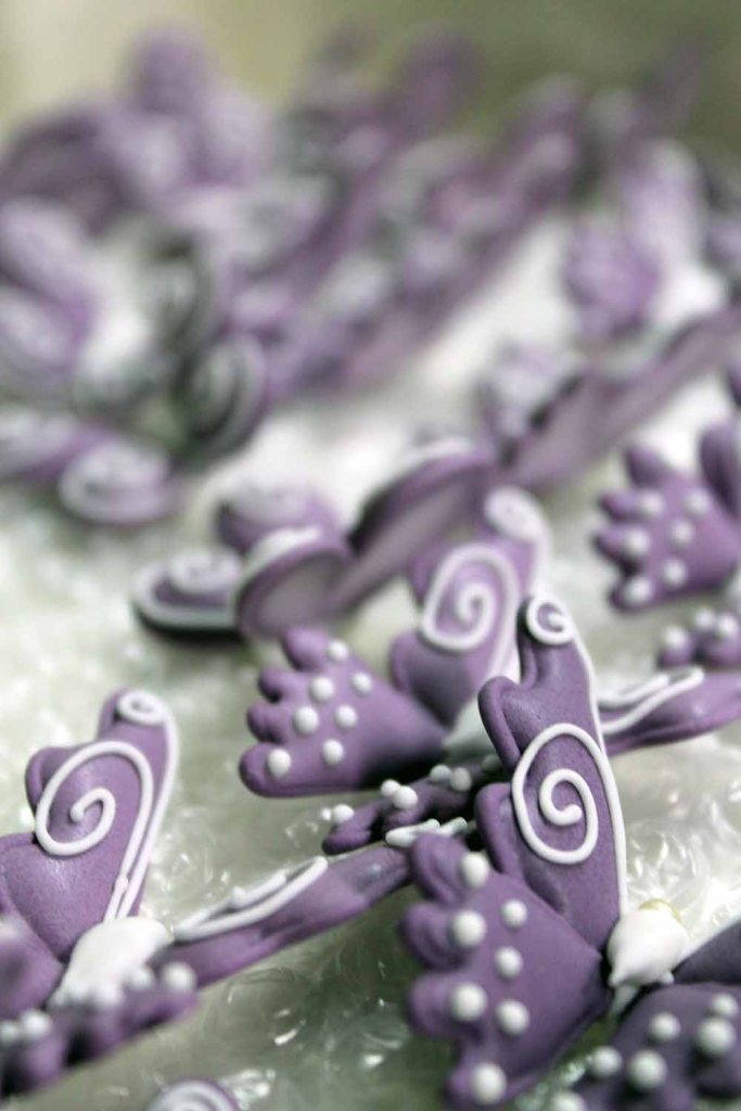 eine Schmetterlingwiese... aus Zucker!