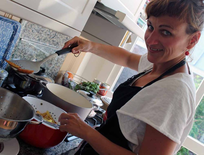 Pommes in Produktion