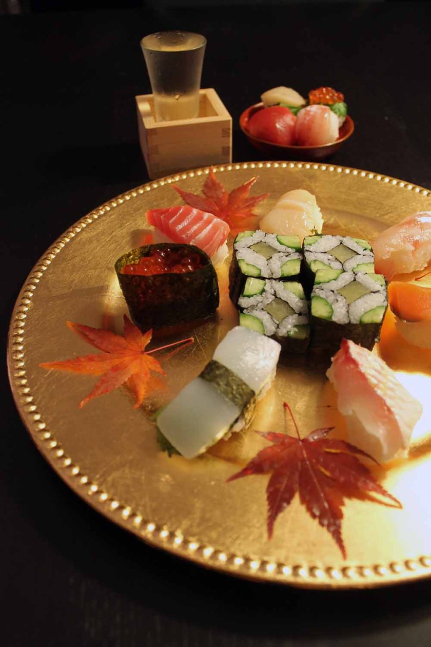 meine selbstgemachte Sushi-Platte