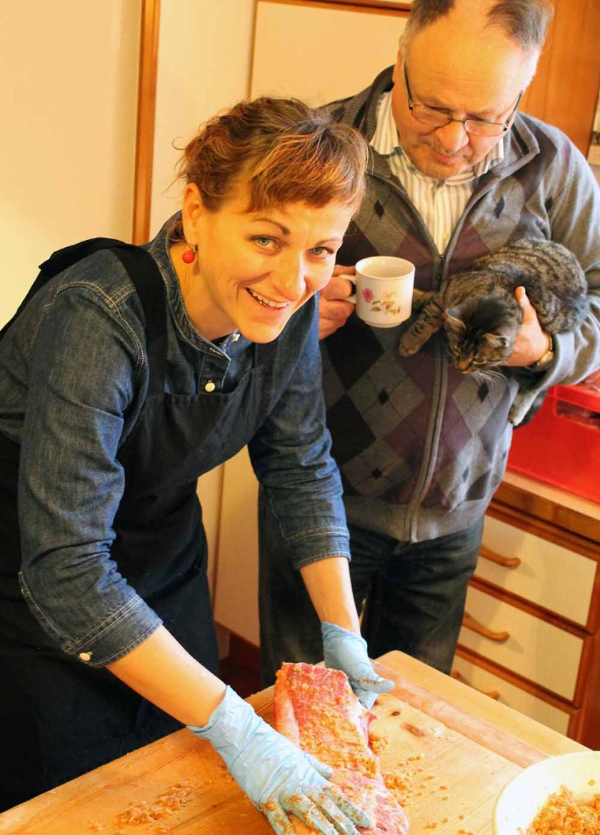 Papa und Minki sind schon in Vorfreude