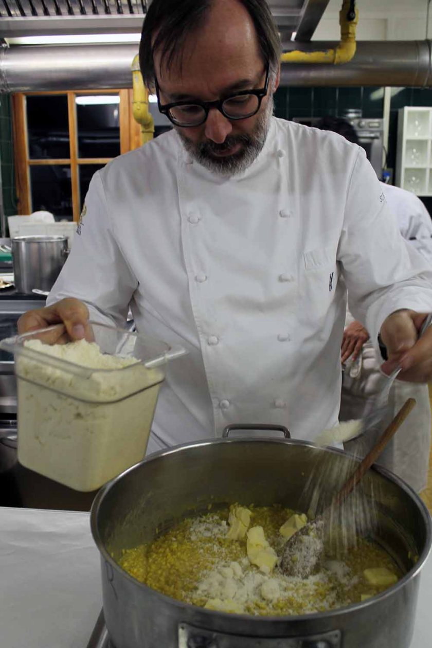 Norbert Niederkofler kocht echt gutes Risotto für mich