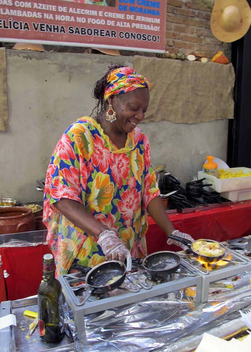 hier werden die Pfannen geschupft