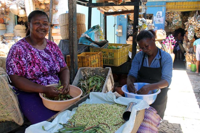 Bohnen frisch geschält
