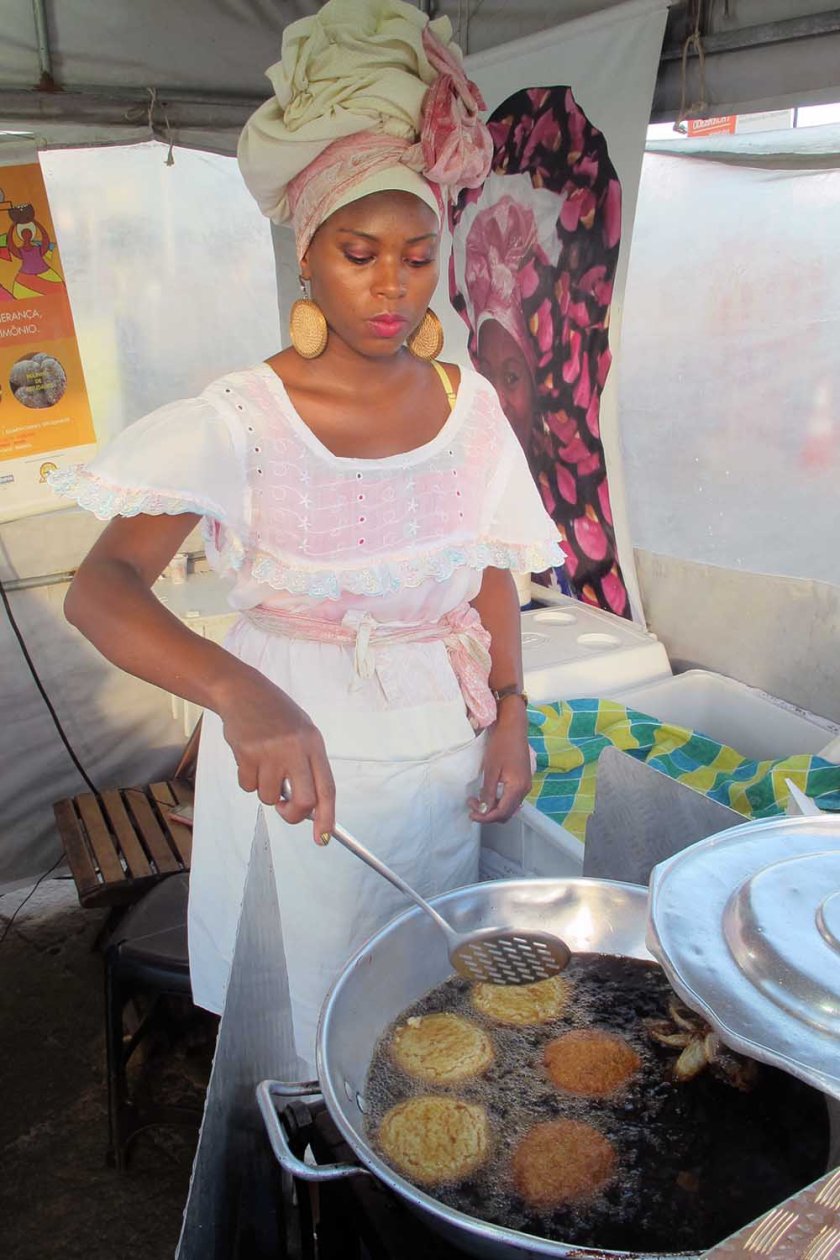Bohnenteig frittiert... lecker! 