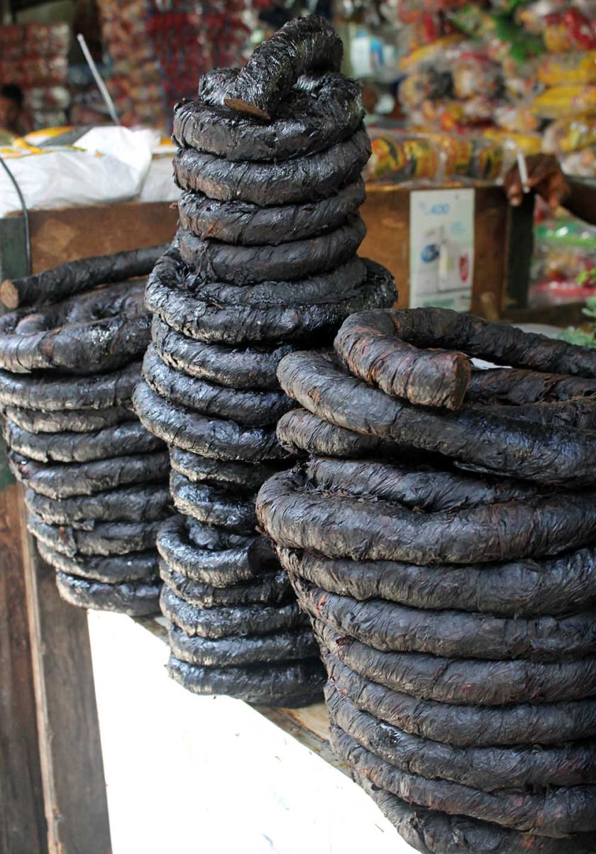 Tabak in rohen Mengen