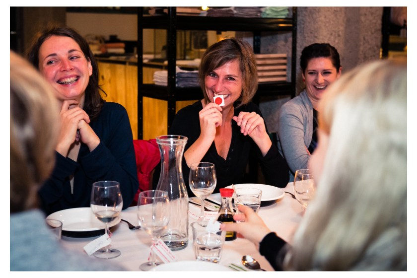 Glückliche VIP-Gesichter