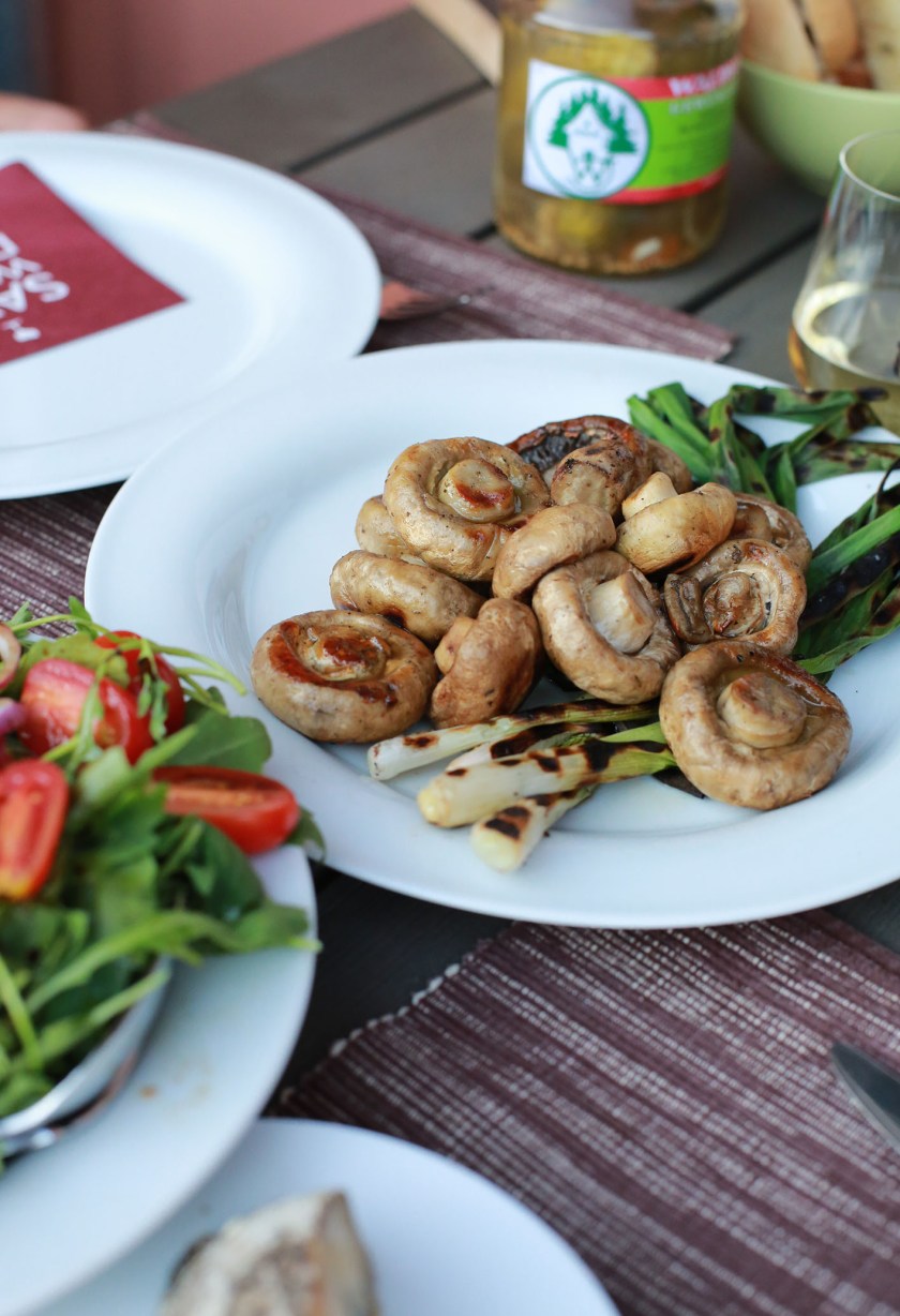 Käse und gegrillte Champignons: perfect match!