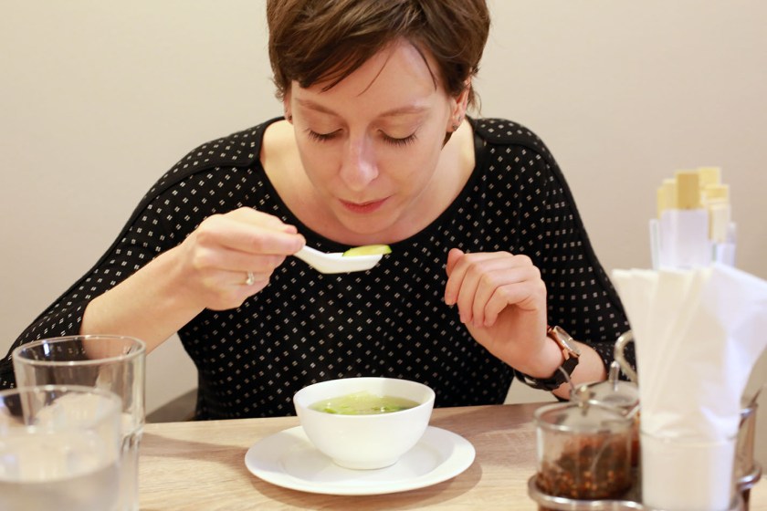 Sarahs perfektes Suppenschlürfen