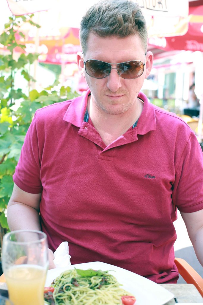 Fesch frisch from Frisör...  Lunch with Jürgen Pletterbauer